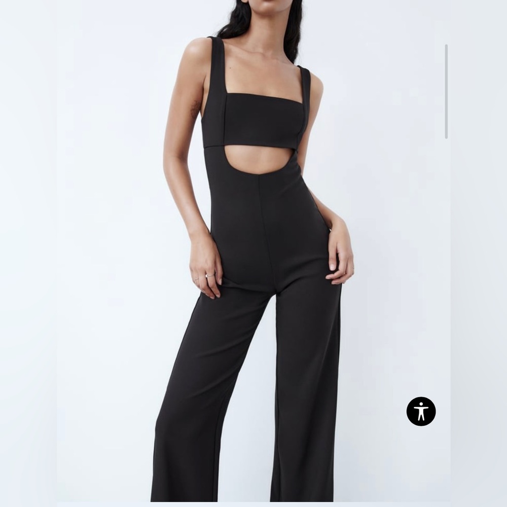 Zara cut out  Jump Suit large